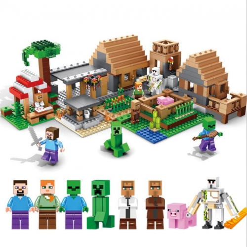 【Special Price】81052 The Farm Village Building Blocks With Villagers 21128 Builidng Blocks 1100pcs Bricks Ship From China