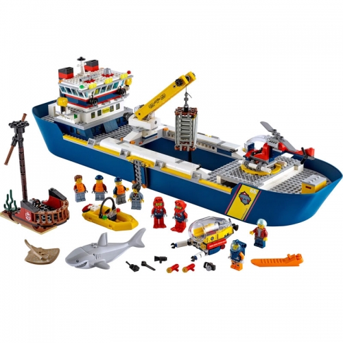 Bela 11617 City Series Marine Research Vessel Building Block Toys 793pcs Bricks 60266 Ship from China