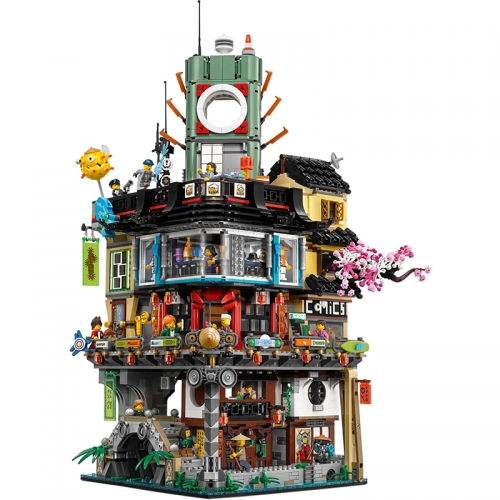 06066 Ninja City Masters of Spinjitzu Building Blocks 4953pcs Bricks Toys 70620 Educational Toys As Birthday Gifts