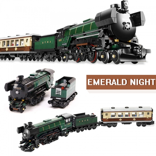21005 Expert Series Train Emerald Night Building Blocks 1085pcs Bricks 10194 Ship From China
