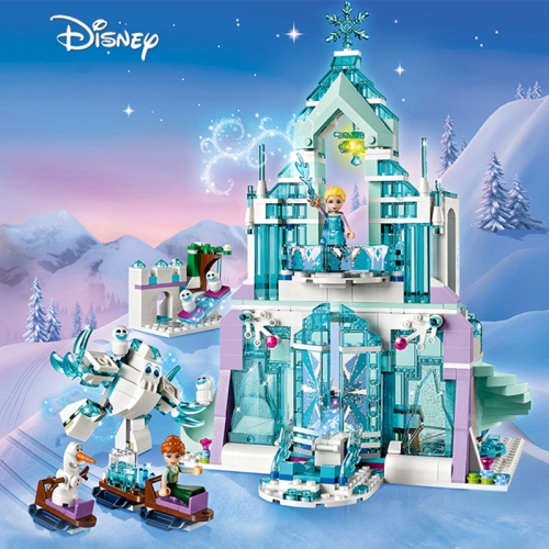 10664 Elsa's Magical Ice Palace Castle The Frozen Movie & Games Series Building Blocks 709pcs Bricks Toys Shipped From China 41148