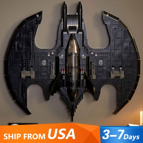 50006 Batman 1989 Batwing Fighter 2438PCS 76161 Ship From USA 3-7 Days Delivery