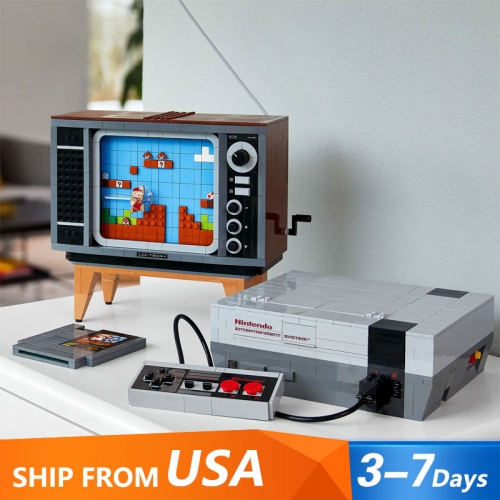 71301 Movie & Game Super Mario NInten do Entertainment System Building Blocks 2998PCS Bricks 71374 Ship From USA 3-7 Days Delivery